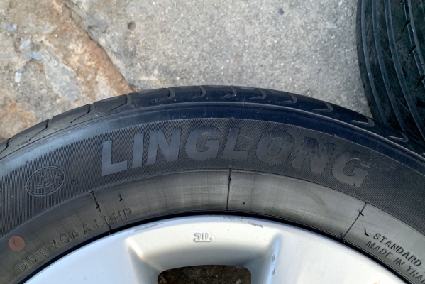 ล้อแม็ก 5รู100 Toyota Altis ขอบ 15 แถมยาง 195-65-15 LINGLONG ปี 15