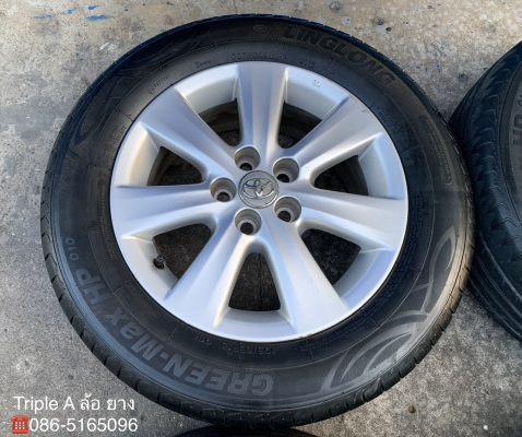 ล้อแม็ก 5รู100 Toyota Altis ขอบ 15 แถมยาง 195-65-15 LINGLONG ปี 15 ล้อแม็ก 5รู100 Toyota Altis ขอบ 15 แถมยาง 195-65-15 LINGLONG ปี 15
