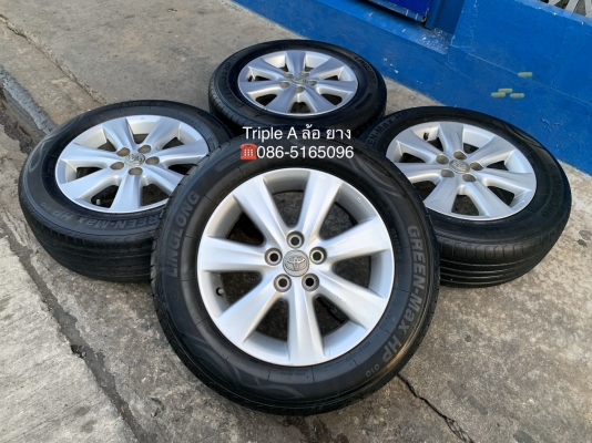 ล้อแม็ก 5รู100 Toyota Altis ขอบ 15 แถมยาง 195-65-15 LINGLONG ปี 15