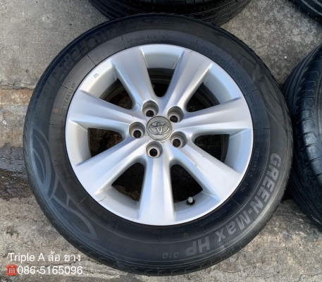 ล้อแม็ก 5รู100 Toyota Altis ขอบ 15 แถมยาง 195-65-15 LINGLONG ปี 15 ล้อแม็ก 5รู100 Toyota Altis ขอบ 15 แถมยาง 195-65-15 LINGLONG ปี 15