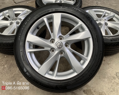 ล้อแม็ก Nissan Teana ขอบ17 แถมยาง 215-55-17 Michelin ปลายปี 13 แม็กสภาพดี ล้อแม็ก Nissan Teana ขอบ17 แถมยาง 215-55-17 Michelin ปลายปี 13 แม็กสภาพดี