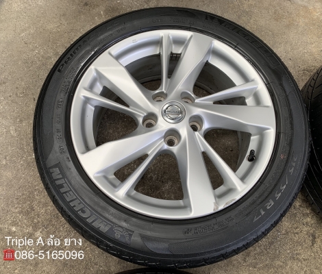 ล้อแม็ก Nissan Teana ขอบ17 แถมยาง 215-55-17 Michelin ปลายปี 13 แม็กสภาพดี ล้อแม็ก Nissan Teana ขอบ17 แถมยาง 215-55-17 Michelin ปลายปี 13 แม็กสภาพดี