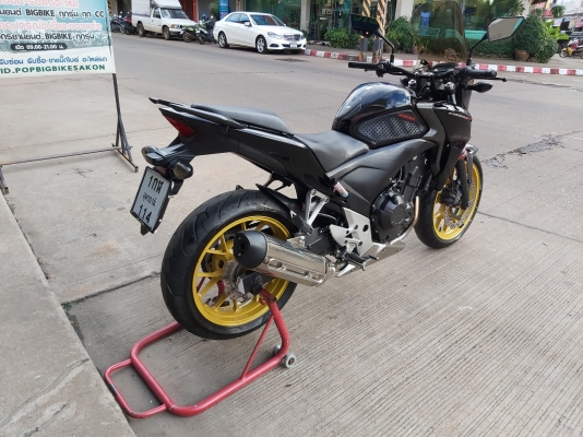 ขาย HONDA CB500F ปี2013 เดิมๆ ใส่ชุดแต่งเคฟล่าสวยๆ ชิวหน้าสูง บาลานซ์โช๊คหน้าแต่ง ยางหน้าหลังเต็ม ทะ
