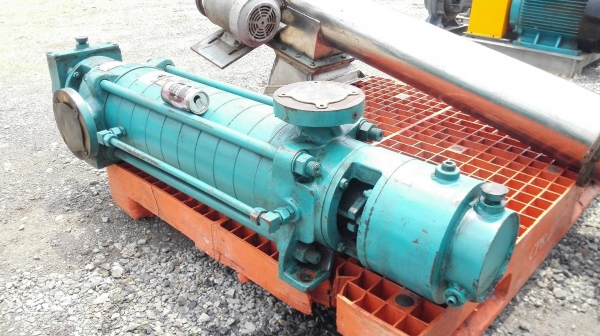 หัวปั้มน้ำแรงดันสูงมัลติสเตส 10 ใบพัดของใหม่ KIRLOSKAR Multi-Stage Pump ท่อ 2.5&rdquo;- 2&rdquo; แบบ 10 ใบพัด H : 255 m / Flow : 13.89 l/s