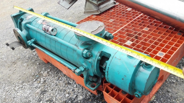 หัวปั้มน้ำแรงดันสูงมัลติสเตส 10 ใบพัดของใหม่ KIRLOSKAR Multi-Stage Pump ท่อ 2.5&rdquo;- 2&rdquo; แบบ 10 ใบพัด H : 255 m / Flow : 13.89 l/s