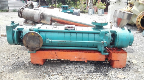 หัวปั้มน้ำแรงดันสูงมัลติสเตส 10 ใบพัดของใหม่ KIRLOSKAR Multi-Stage Pump ท่อ 2.5&rdquo;- 2&rdquo; แบบ 10 ใบพัด H : 255 m / Flow : 13.89 l/s