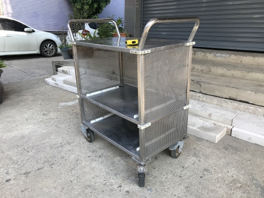 ขายชั้นวางของอเนกประสงค์ เป็นสแตนเลสทั้งชุด สภาพสวย มีล้อเลื่อนในตัว พร้อมใช้งาน ขนาดกำลังดีครับ