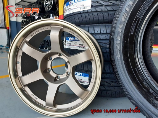 TE37 SUV ขอบ18 ก้านยก พร้อมยาง FALKEN 265/60R18 ชุดละ 19,800 บาท TE37 SUV ขอบ18 ก้านยก พร้อมยาง FALKEN 265/60R18 ชุดละ 19,800 บาท