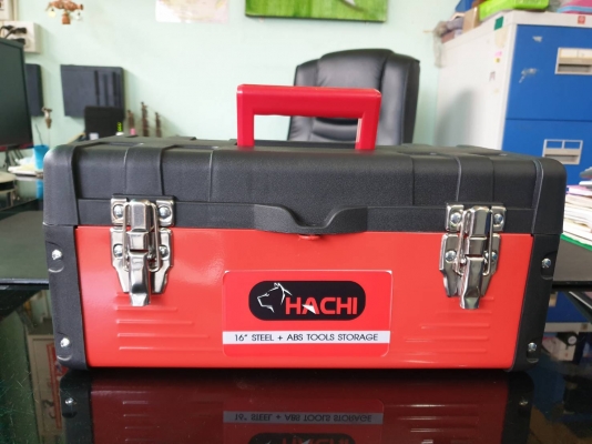 กล่องใส่เครื่องมือ กล่องใส่อุปกรณ์เครื่องมือช่าง ยี่ห้อ HACHI ขนาด16นิ้ว อย่างดี กล่องใส่เครื่องมือ กล่องใส่อุปกรณ์เครื่องมือช่าง ยี่ห้อ HACHI ขนาด16นิ้ว อย่างดี