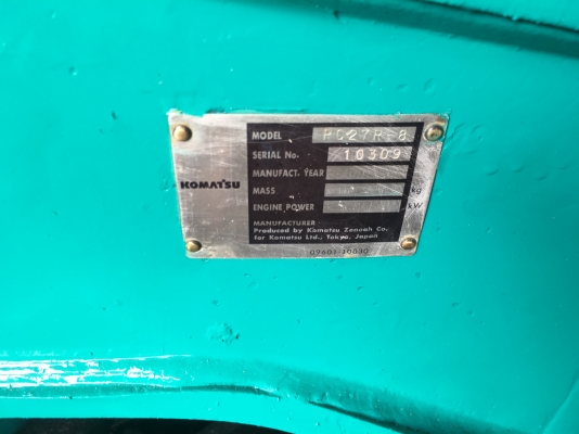 ขาย รถขุดเล็ก Komatsu PC27R-8  สภาพสวย สนใจติดต่อ 0874880101 Line ID: Kongniwatsiri