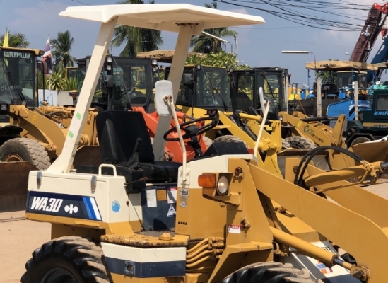 ขายรถตักล้อยาง KOMATSU WA30-2 (4XX ชั่วโมง) นำเข้าเองจากญี่ปุ่น สภาพสวยพร้อมใช้งาน มีVDOการทำงานครับ ขายรถตักล้อยาง KOMATSU WA30-2 (4XX ชั่วโมง) นำเข้าเองจากญี่ปุ่น สภาพสวยพร้อมใช้งาน มีVDOการทำงานครับ