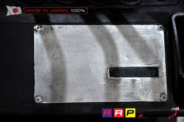 ขายรถโฟล์คลิฟท์มือสอง TOYOTA รุ่น 7FDA40-18972 นำเข้าจากประเทศญี่ปุ่น 100\% ไม่เคยใช้งานในไทย