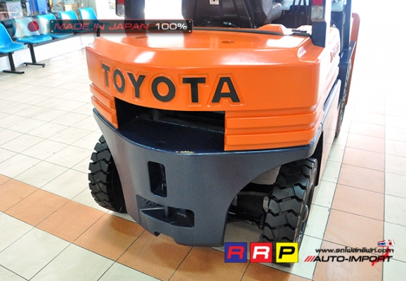 ขายรถโฟล์คลิฟท์มือสอง TOYOTA รุ่น 5FG20-10920 นำเข้าจากประเทศญี่ปุ่น 100\% ไม่เคยใช้งานในไทย