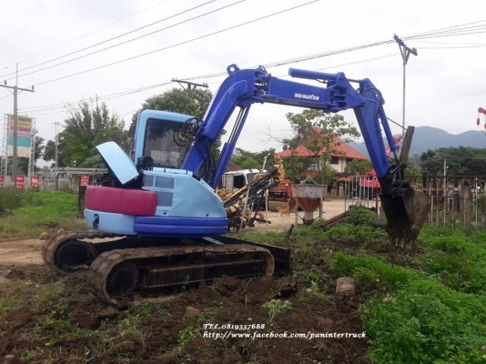 FROM JAPANรถขุดKOMATSU PC75UU-2 ,คอนโทรลน้ำมัน ,ปั๊มนิ้ว ,มีตู้/ มีเก๋ง ,ปรับสภาพ ขัดล้าง -ทำสี ,มีเอกสารแจ้งจำหน่าย