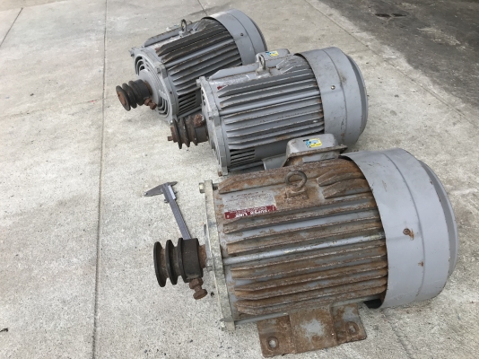 ( เหลือ 2ตัวครับ )ขายมอเตอร์ไฟฟ้า Mitsubishi 5HP. 1450rpm. 220V SCL-KR ไฟบ้าน(หายากมาก) สภาพสวยเดิมๆ หมุนนิ่ม พร้อมใช้งาน มี 3ตัวครับ