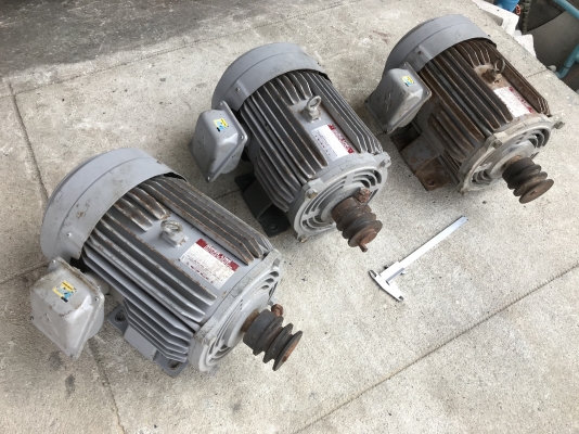 ( เหลือ 2ตัวครับ )ขายมอเตอร์ไฟฟ้า Mitsubishi 5HP. 1450rpm. 220V SCL-KR ไฟบ้าน(หายากมาก) สภาพสวยเดิมๆ หมุนนิ่ม พร้อมใช้งาน มี 3ตัวครับ