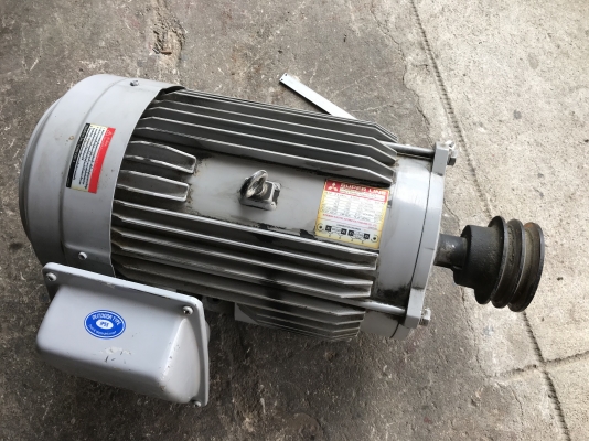 ขายมอเตอร์ไฟฟ้า Mitsubishi 10HP. 1450rpm. 220V SCL-KR ไฟบ้าน(หายากมาก) สภาพสวยเดิมๆ หมุนนิ่ม พร้อมใช้งาน