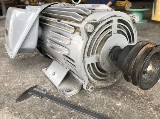 ขายมอเตอร์ไฟฟ้า Mitsubishi 10HP. 1450rpm. 220V SCL-KR ไฟบ้าน(หายากมาก) สภาพสวยเดิมๆ หมุนนิ่ม พร้อมใช้งาน