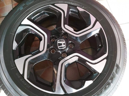 ล้อแม็ก Honda CR-V G5 ขอบ 18 พร้อมยาง TOYO Proxes R45  235/60R18 ผลิตปี 2018 ขายถูกๆ ทั้งชุด 22900.- *** ใส่ฟรี รับเทิร์น รับบัตรเครดิตทุกธนาคาร ส่งได้ทั่วไทย ***