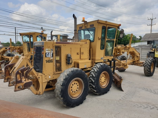 มาใหม่ ขายรถเกรด Caterpillar 140G นำเข้าจาก USA แท้ Serial 72V156xx เก๋งมีแอร์ มี Ripper หลัง สภาพสวย ไม่เคยใช้งานในไทย