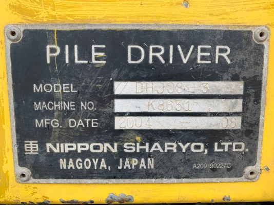 รถเจาะเสาเข็ม NIPPON SHARYO รุ่น DHJ08-3 สภาพสวย นำเข้าจากญี่ปุ่น รถเจาะเสาเข็ม NIPPON SHARYO รุ่น DHJ08-3 สภาพสวย นำเข้าจากญี่ปุ่น