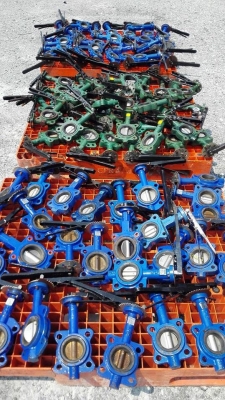 วาล์วผีเสื้อใบสเตนเลส(ButterflyValve)TYCO ใบพัดปิดแบบสเตนเลส ขนาด 2.5&rdquo; / 3&rdquo; งานหนาอย่างดี เข้ามาหลายตัว ของสแปใหม่เก่าเก็บ