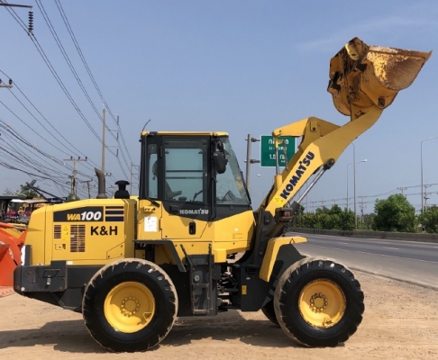 ขายรถตักล้อยาง KOMATSU WA100-7 ปี 2014 นำเข้าเองจากญี่ปุ่น สภาพสวยพร้อมใช้งาน มีVDOการทำงานครับ ขายรถตักล้อยาง KOMATSU WA100-7 ปี 2014 นำเข้าเองจากญี่ปุ่น สภาพสวยพร้อมใช้งาน มีVDOการทำงานครับ