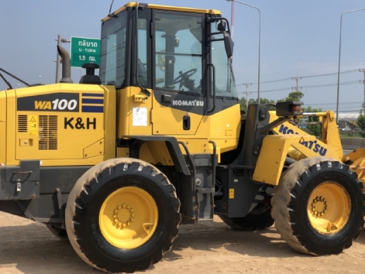 ขายรถตักล้อยาง KOMATSU WA100-7 ปี 2014 นำเข้าเองจากญี่ปุ่น สภาพสวยพร้อมใช้งาน มีVDOการทำงานครับ ขายรถตักล้อยาง KOMATSU WA100-7 ปี 2014 นำเข้าเองจากญี่ปุ่น สภาพสวยพร้อมใช้งาน มีVDOการทำงานครับ