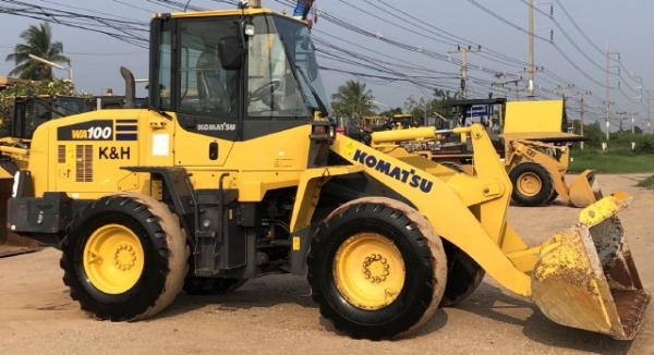 ขายรถตักล้อยาง KOMATSU WA100-7 ปี 2014 นำเข้าเองจากญี่ปุ่น สภาพสวยพร้อมใช้งาน มีVDOการทำงานครับ ขายรถตักล้อยาง KOMATSU WA100-7 ปี 2014 นำเข้าเองจากญี่ปุ่น สภาพสวยพร้อมใช้งาน มีVDOการทำงานครับ