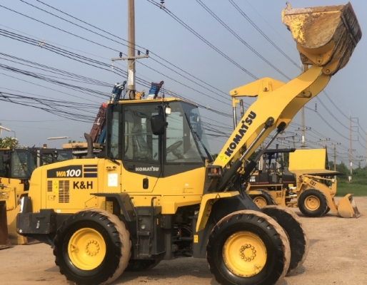 ขายรถตักล้อยาง KOMATSU WA100-7 ปี 2014 นำเข้าเองจากญี่ปุ่น สภาพสวยพร้อมใช้งาน มีVDOการทำงานครับ ขายรถตักล้อยาง KOMATSU WA100-7 ปี 2014 นำเข้าเองจากญี่ปุ่น สภาพสวยพร้อมใช้งาน มีVDOการทำงานครับ