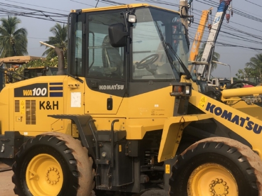 ขายรถตักล้อยาง KOMATSU WA100-7 ปี 2014 นำเข้าเองจากญี่ปุ่น สภาพสวยพร้อมใช้งาน มีVDOการทำงานครับ ขายรถตักล้อยาง KOMATSU WA100-7 ปี 2014 นำเข้าเองจากญี่ปุ่น สภาพสวยพร้อมใช้งาน มีVDOการทำงานครับ