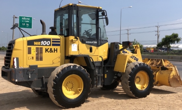ขายรถตักล้อยาง KOMATSU WA100-7 ปี 2014 นำเข้าเองจากญี่ปุ่น สภาพสวยพร้อมใช้งาน มีVDOการทำงานครับ ขายรถตักล้อยาง KOMATSU WA100-7 ปี 2014 นำเข้าเองจากญี่ปุ่น สภาพสวยพร้อมใช้งาน มีVDOการทำงานครับ