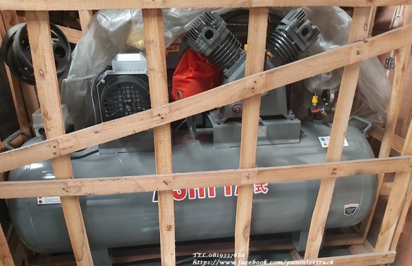 *งานนำเข้า สินค้าใหม่แกะกล่อง เครื่องปั๊มลม ASHITA UNUSED:V2090-300L. ขนาด300ลิตร ,2สูบ , 5.5HPแรง, 380V.,10 BAR (มอเตอร์ 3สาย/ไฟ3เฟส/โรงงาน)