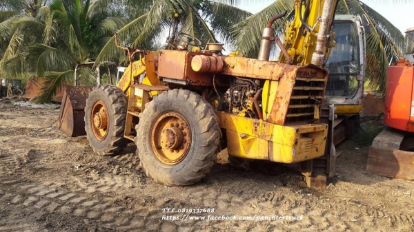 สินค้าเก่านอก ขายถูกด่วนๆ รถตักล้อยาง KOMATSU JH30B ขับเคลื่อน 2 เพลา / เลี้ยวล้อ /เครื่องยนต์ISUZU DA220 , 4สูบ