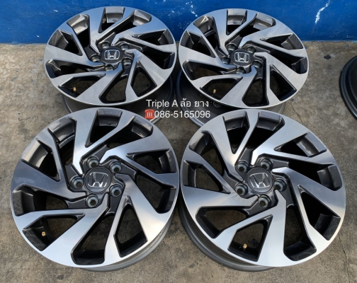 ล้อแม็กป้ายแดง Honda Civic FC ขอบ 16 สีเทาหน้าเงา สวยกริ๊บ