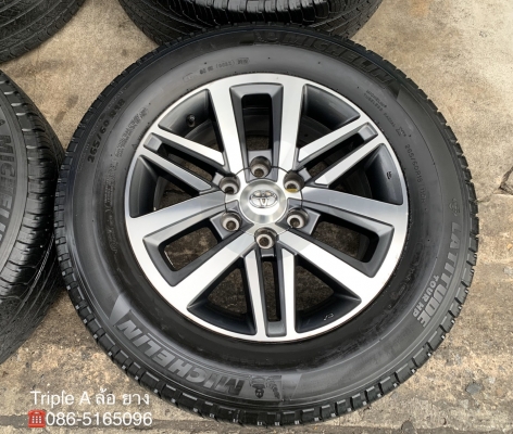 ล้อแม็ก Toyota New Fortuner ขอบ 18 พร้อมยาง 265-60-18 Michelin ปี 16 ล้อแม็ก Toyota New Fortuner ขอบ 18 พร้อมยาง 265-60-18 Michelin ปี 16