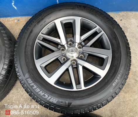 ล้อแม็ก Toyota New Fortuner ขอบ 18 พร้อมยาง 265-60-18 Michelin ปี 16 ล้อแม็ก Toyota New Fortuner ขอบ 18 พร้อมยาง 265-60-18 Michelin ปี 16
