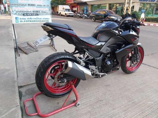 ขาย KAWASAKI Z300 ปี2016 สีเดิมๆ แต่งสวยๆ กระจกปลายแฮนด์ ไฟท้ายแต่ง มือเบรคมือครัชแต่ง การ์ดหม้อน้ำแ