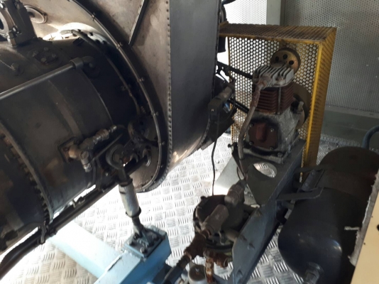 ขาย เครื่องปั๊มลม เป่าลมร้อน hot air โรงงานอุตสาหกรรม มีโบเวอร์ เป่าลมในตัว ใช้น้ำมันก๊าซ เป็นเชื้อเพลิง แบบเครื่องเจ๊ต ท่อส่ง 3 ท่อ พร้อมใช้