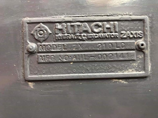 Hitachi ZS210LC-1บูมยาว18เมตรแท้โรงงาน เอกสารเล่มทะเบียน