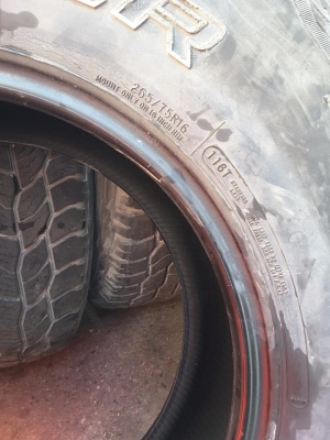 Cooper AT3 USA. 265-75-16 ปี14 สภาพดี 1ชุด Cooper AT3 USA. 265-75-16 ปี14 สภาพดี 1ชุด