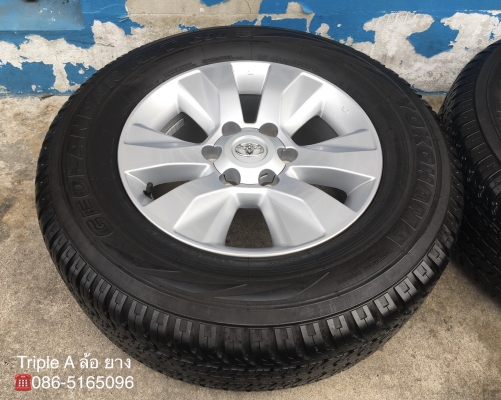 ล้อแม็ก Toyota Revo ขอบ 17 พร้อมยาง 265-65-17 Yokohama ปลายปี 15 สภาพสวย ล้อแม็ก Toyota Revo ขอบ 17 พร้อมยาง 265-65-17 Yokohama ปลายปี 15 สภาพสวย