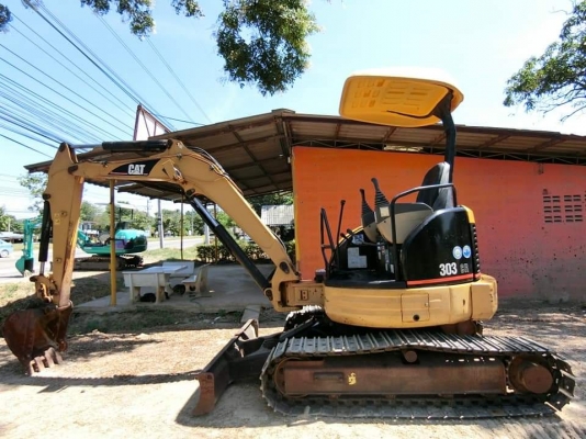ขายรถขุดแบคโฮเก่านอกสวยเดิมๆ ยี่ห้อ CAT 303CR ขนาดPc30 รถเก่านอกแท้100\% (คอลโทนสั้น ปั๊มนิ้ว #อามยาวพิเศษ มีลายหัวแย็ก แทรคเหล็กใหม่มือ1) เครื่องแน่น ระบบไว รถพร้อมใช้งาน เอกสารใบอินวอยครบ         ????ราคา 410,000 ต่อรองได้???? ☎ สนใจติดต่อ 096-3268553 (ส