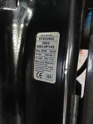ขายเครื่องmercury60hp EFI 4จังหวะ ขายเครื่องmercury60hp EFI 4จังหวะ