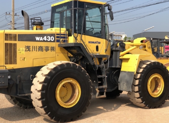 ขายรถตักล้อยาง KOMATSU WA430-6 นำเข้าเองจากญี่ปุ่น สภาพสวยพร้อมใช้งาน มีVDOการทำงานครับ