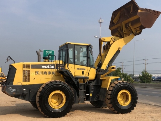 ขายรถตักล้อยาง KOMATSU WA430-6 นำเข้าเองจากญี่ปุ่น สภาพสวยพร้อมใช้งาน มีVDOการทำงานครับ