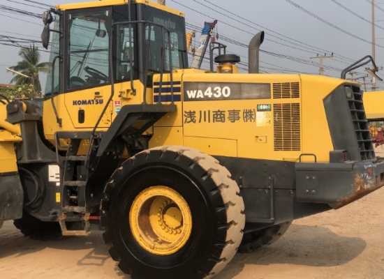 ขายรถตักล้อยาง KOMATSU WA430-6 นำเข้าเองจากญี่ปุ่น สภาพสวยพร้อมใช้งาน มีVDOการทำงานครับ