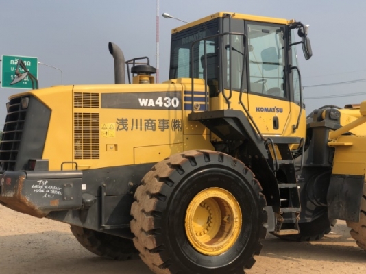 ขายรถตักล้อยาง KOMATSU WA430-6 นำเข้าเองจากญี่ปุ่น สภาพสวยพร้อมใช้งาน มีVDOการทำงานครับ