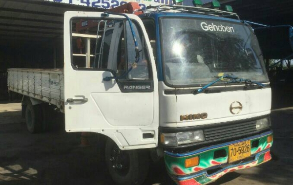 หกล้อ ฮีโน่ FD3H HO7C185โบว์ ติดเครน UNIC 3ตัน 3ปอก กะบะยาว5ม.เครืองดี แคชชีสวย รถสภาพดีใช้งานประจำ ทะเบียน ม.79 หกล้อ ฮีโน่ FD3H HO7C185โบว์ ติดเครน UNIC 3ตัน 3ปอก กะบะยาว5ม.เครืองดี แคชชีสวย รถสภาพดีใช้งานประจำ ทะเบียน ม.79