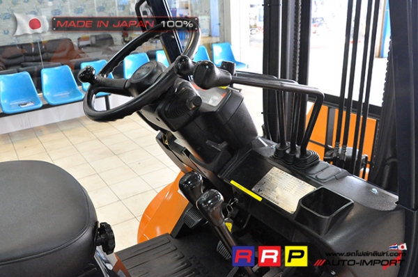 ขายรถโฟล์คลิฟท์มือสอง TOYOTA รุ่น 7FD15-24316 นำเข้าจากประเทศญี่ปุ่น 100\% ไม่เคยใช้งานในไทย